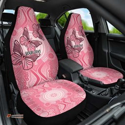 Personalized Pink Butterfly Spirit Car Seat Cover Australias Breast Cancer Awareness LT9