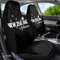 Football New Zealand Car Seat Cover Aotearoa United Black Version LT01
