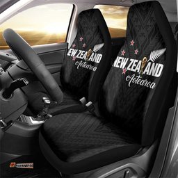 Football New Zealand Car Seat Cover Aotearoa United Black Version LT01