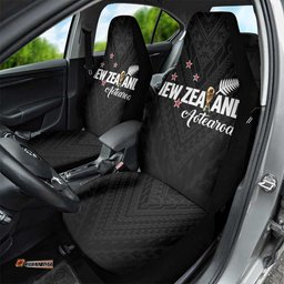 Football New Zealand Car Seat Cover Aotearoa United Black Version LT01