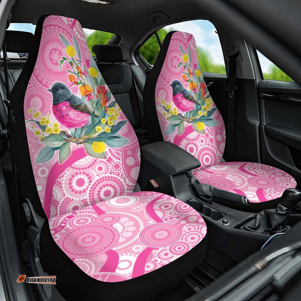 Pink Robin Aboriginal Inspired Car Seat Cover LT9