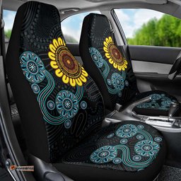 NAIDOC 50 Years of Deadly Car Seat Cover Sun Aboriginal Dot Art LT19