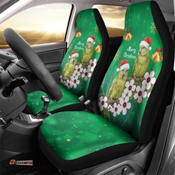 New Zealand Kakapo Christmas Car Seat Cover Owl Parrot Santa Sliver Fern Manuka - Green LT14
