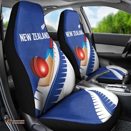 New Zealand Cricket Car Seat Cover Kiwi Birds Haka Dance Blue Fern Sporty Style LT03