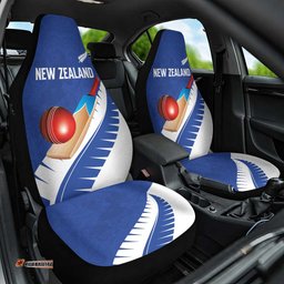 New Zealand Cricket Car Seat Cover Kiwi Birds Haka Dance Blue Fern Sporty Style LT03