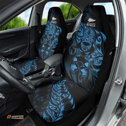 New Zealand Lawn Bowls Car Seat Cover Blue Maori Warrior Tribal Silver Fern LT9