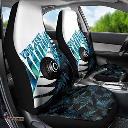 New Zealand Lawn Bowls Custom Car Seat Cover Aotearoa Silver Fern Paua Shell LT14