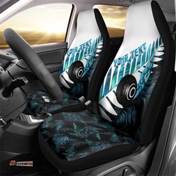 New Zealand Lawn Bowls Custom Car Seat Cover Aotearoa Silver Fern Paua Shell LT14
