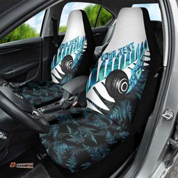 New Zealand Lawn Bowls Custom Car Seat Cover Aotearoa Silver Fern Paua Shell LT14