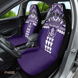 Personalized Fremantle Dockers Car Seat Cover Polynesian Tribal Pattern Heritage Football TS04