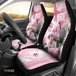 Personalised Australia Day Car Seat Cover Pink Parrot Bird Opal Art LT9