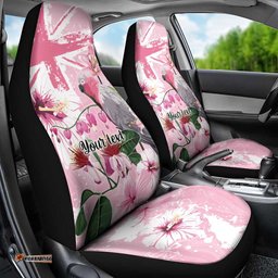 Personalised Australia Day Car Seat Cover Pink Parrot Bird Opal Art LT9