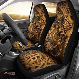 Aotearoa Maori Hei Tiki Car Seat Cover Koura Kowhaiwhai Puhoro Motif LT9