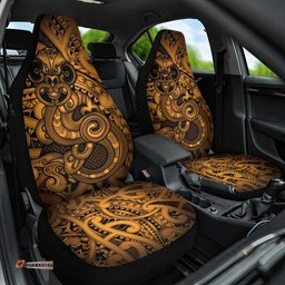 Aotearoa Maori Hei Tiki Car Seat Cover Koura Kowhaiwhai Puhoro Motif LT9