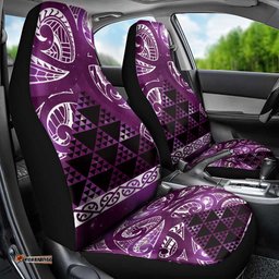 Matariki New Zealand Car Seat Cover NZ Niho Taniwha Maori New Year Purple Galaxy LT14
