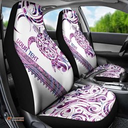 Mawhero Paua shell Kowhaiwhai Taniko Personalised Car Seat Cover Turtle Tattoo Maori Tribal Style LT9