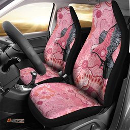 NAIDOC Week Aussie Indigenous Car Seat Cover Aboriginal Galah Bird Contemporary Art LT7