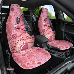 NAIDOC Week Aussie Indigenous Car Seat Cover Aboriginal Galah Bird Contemporary Art LT7