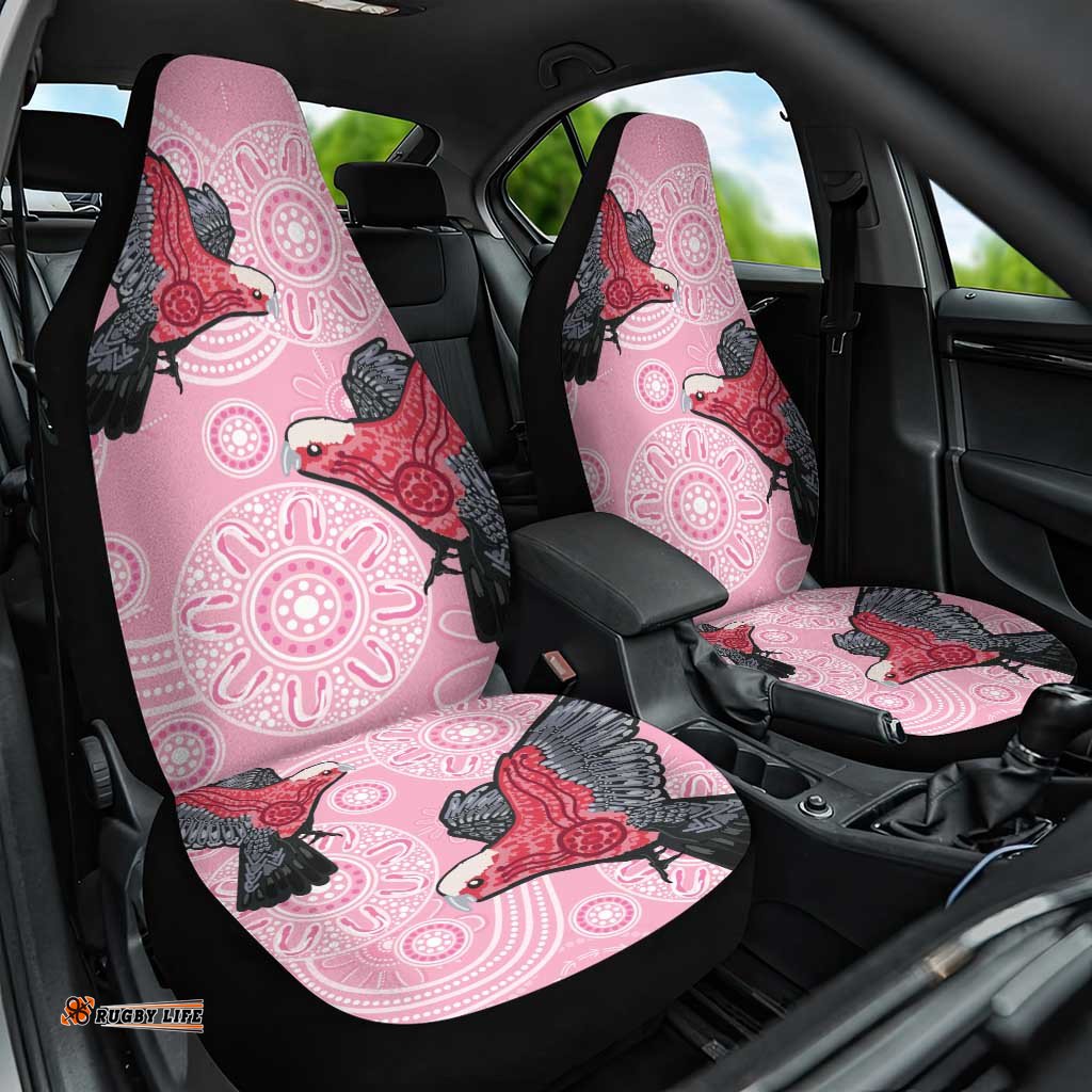 Pink Galah Aussie Aboriginal Car Seat Cover Soaring High LT7