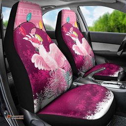 Pink Cockatoo Australia Christmas Car Seat Cover Grevillea Eucalyptus Blossoms LT14