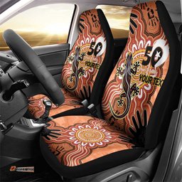 Personalised Australia Lizard NAIDOC Week 2026 Car Seat Cover 50 Years of Deadly Aboriginal Art LT14