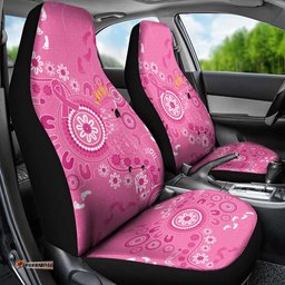 Pink Ribbon Australia Car Seat Cover Breast Cancer Awareness Aboriginal Cacatua leadbeateri LT14