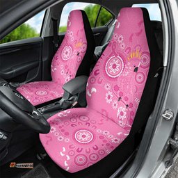 Pink Ribbon Australia Car Seat Cover Breast Cancer Awareness Aboriginal Cacatua leadbeateri LT14