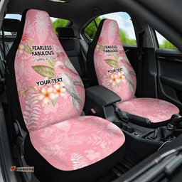 Personalised Galah Cockatoo Fighting in Pink Car Seat Cover Australian Breast Cancer Spirit LT9
