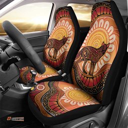 Indigenous Dingo Australia Car Seat Cover Australian Aboriginal Art Proud LT14