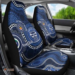 Geelong Cats NAIDOC Week 2026 Personalised Car Seat Cover 50 Years of Deadly Aboriginal Art LT14