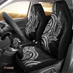 New Zealand Hammerhead Shark Car Seat Cover Maori Haehae Mangopare Black LT14