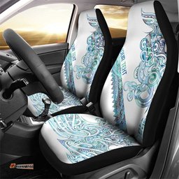 Kahui Whetu Paua shell Kowhaiwhai Taniko Personalised Car Seat Cover Taniwha Maori Tribal Style LT9