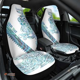 Kahui Whetu Paua shell Kowhaiwhai Taniko Personalised Car Seat Cover Taniwha Maori Tribal Style LT9