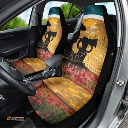 Wallabies ANZAC Day Car Seat Cover Last Post Poppy Lest We Forget LT14