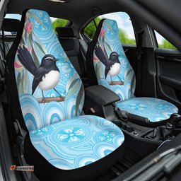 Willie wagtail Australia Car Seat Cover Eucalyptus Blossoms Aboriginal Art LT14