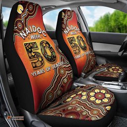 Australia Indigenous NAIDOC Week 2026 Car Seat Cover 50 Years Of Deadly LT05