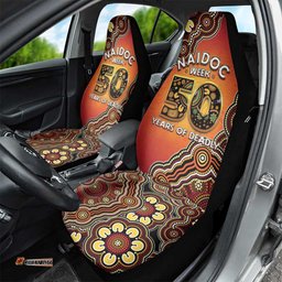 Australia Indigenous NAIDOC Week 2026 Car Seat Cover 50 Years Of Deadly LT05