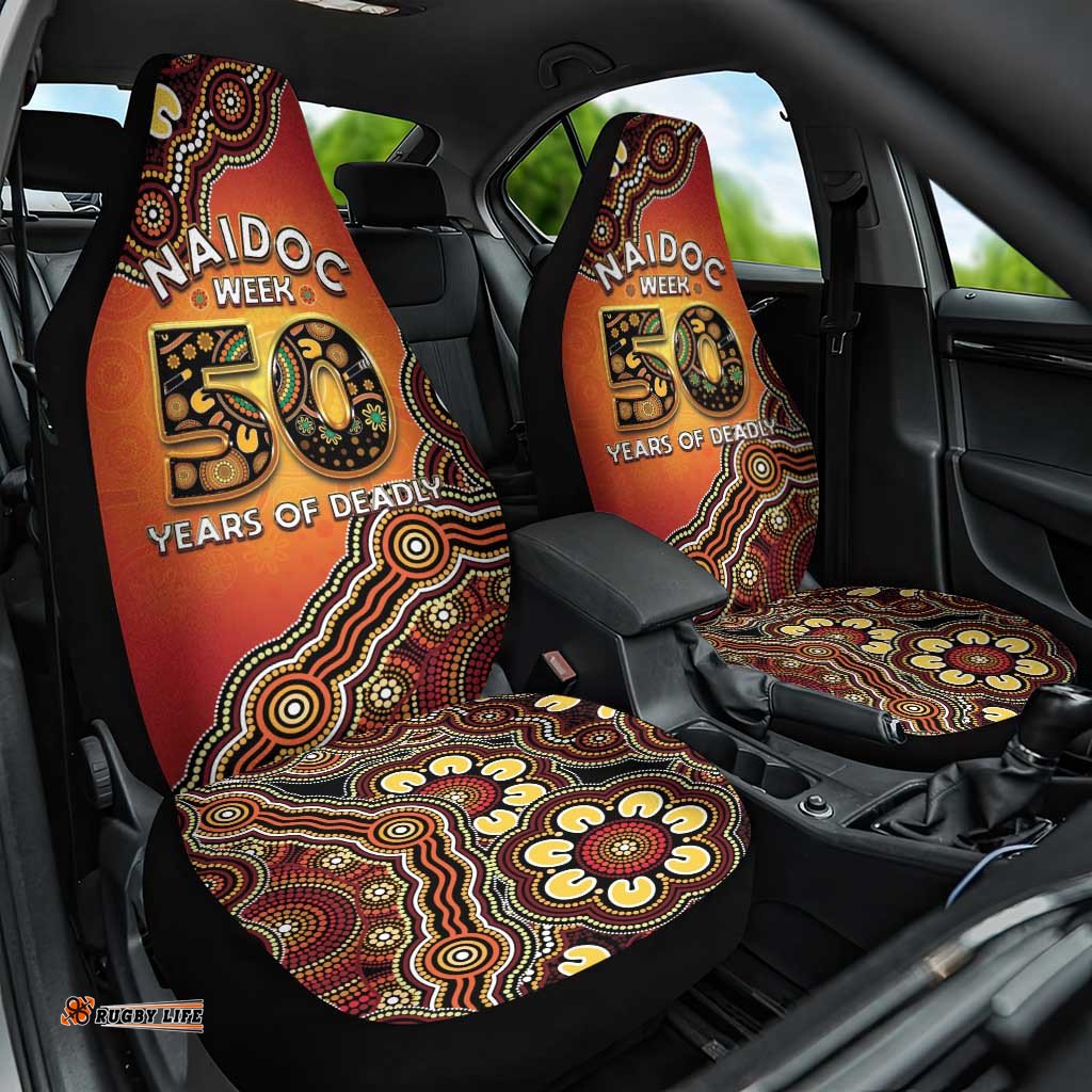 Australia Indigenous NAIDOC Week 2026 Car Seat Cover 50 Years Of Deadly LT05
