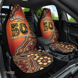 Australia Indigenous NAIDOC Week 2026 Car Seat Cover 50 Years Of Deadly LT05