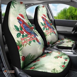 Watercolor Floral Crimson Rosella Car Seat Cover Its Aussie Christmas Time! LT9