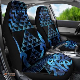 Taniko Motifs Matariki New Zealand Car Seat Cover NZ Niho Taniwha Poutama LT14