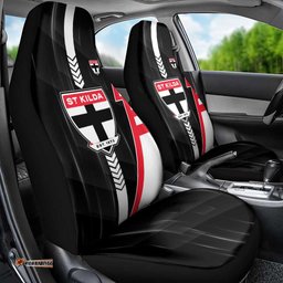 St Kilda Saints Car Seat Cover Modern Geometric Sports Graphic Style TS04
