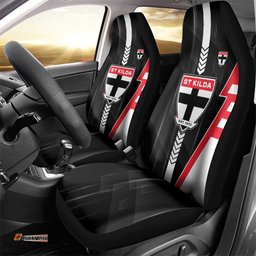St Kilda Saints Car Seat Cover Modern Geometric Sports Graphic Style TS04