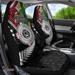 Aotearoa and Cook Islands Mo Te Tiriti Car Seat Cover New Zealand Honour The Treaty Ake!Ake!Ake! LT9