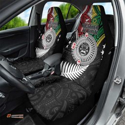 Aotearoa and Cook Islands Mo Te Tiriti Car Seat Cover New Zealand Honour The Treaty Ake!Ake!Ake! LT9