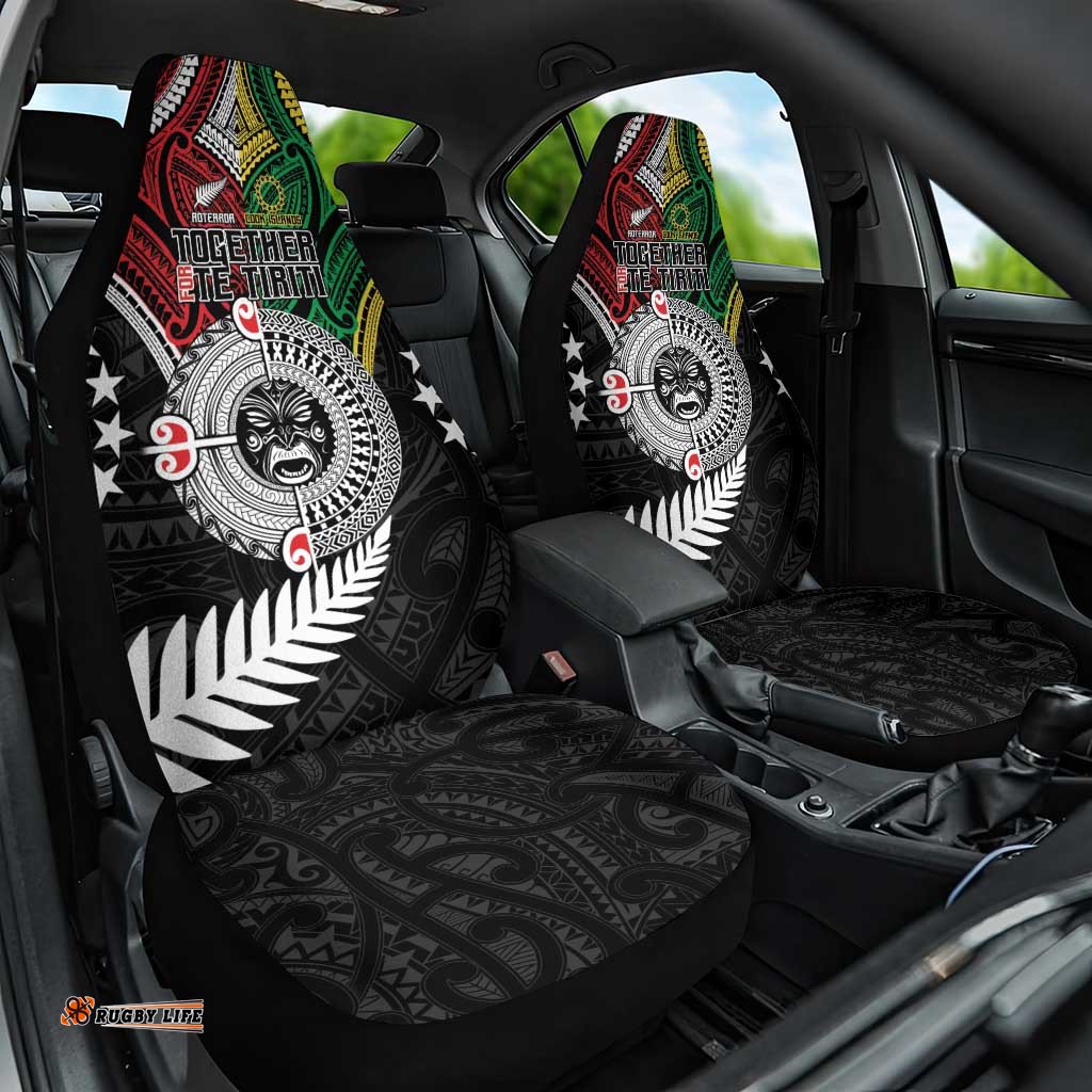 Aotearoa and Cook Islands Mo Te Tiriti Car Seat Cover New Zealand Honour The Treaty Ake!Ake!Ake! LT9