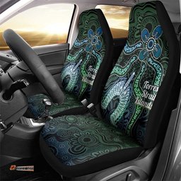Torres Strait Islands Car Seat Cover Indigenous Australian Marine Tribal Dot Art TS04