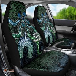 Torres Strait Islands Car Seat Cover Indigenous Australian Marine Tribal Dot Art TS04