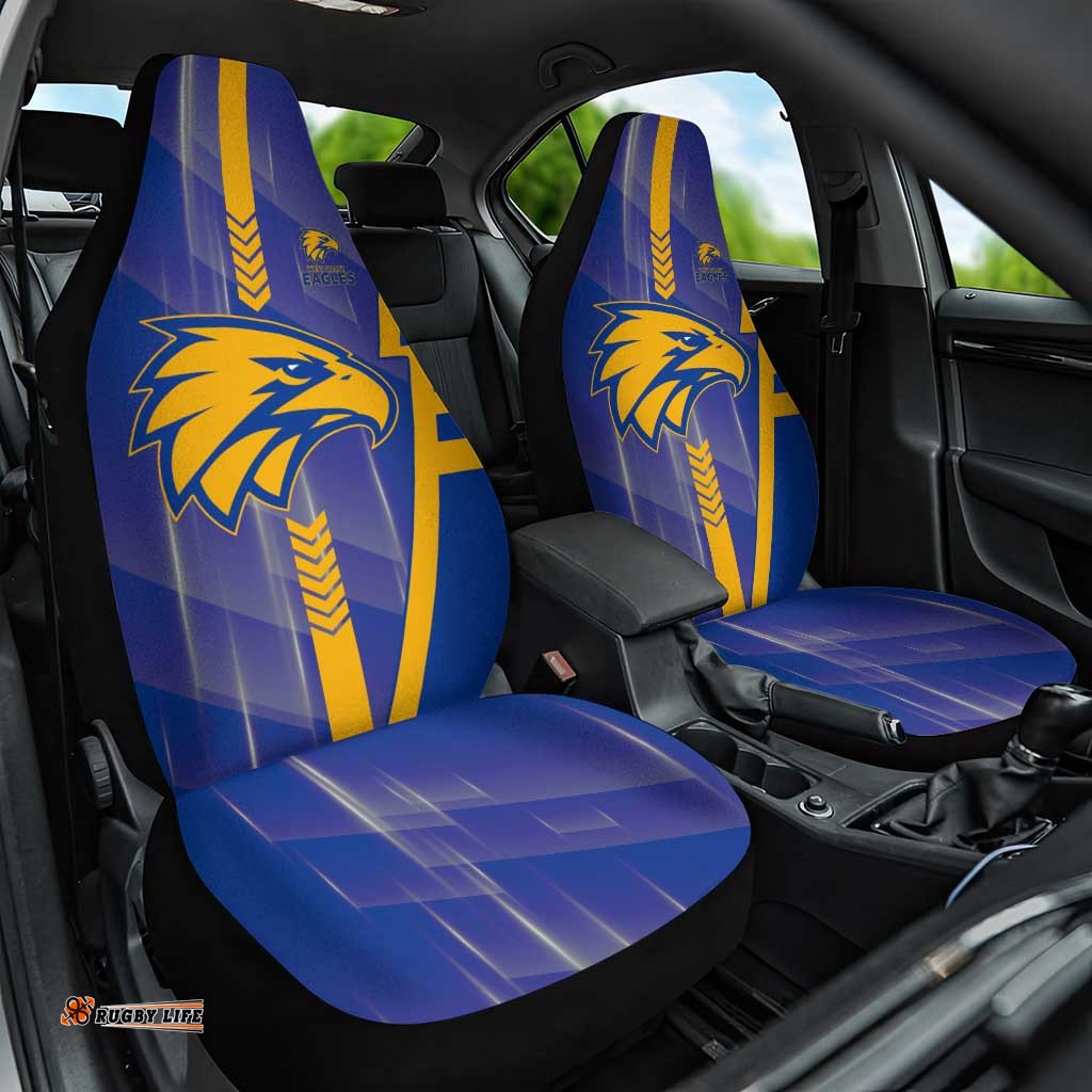 West Coast Eagles Car Seat Cover Modern Geometric Sports Graphic Style TS04