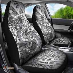 Aotearoa Maori Hei Tiki Car Seat Cover Kiwikiwi Kowhaiwhai Puhoro Motif LT9